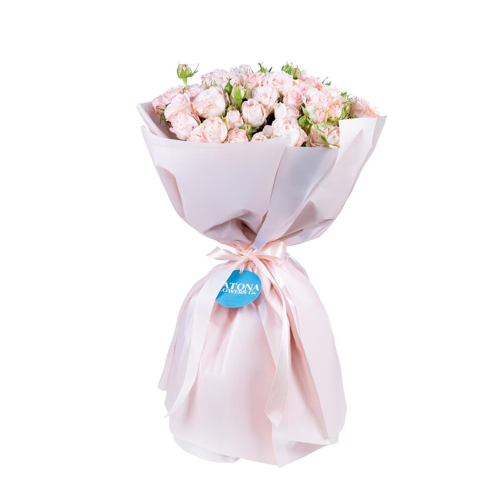 Bouquet NASTYA with bush peony roses